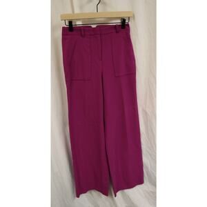 BCBG Purple Pants Size XXS Dress Pant Work Pant Unhemed (F)